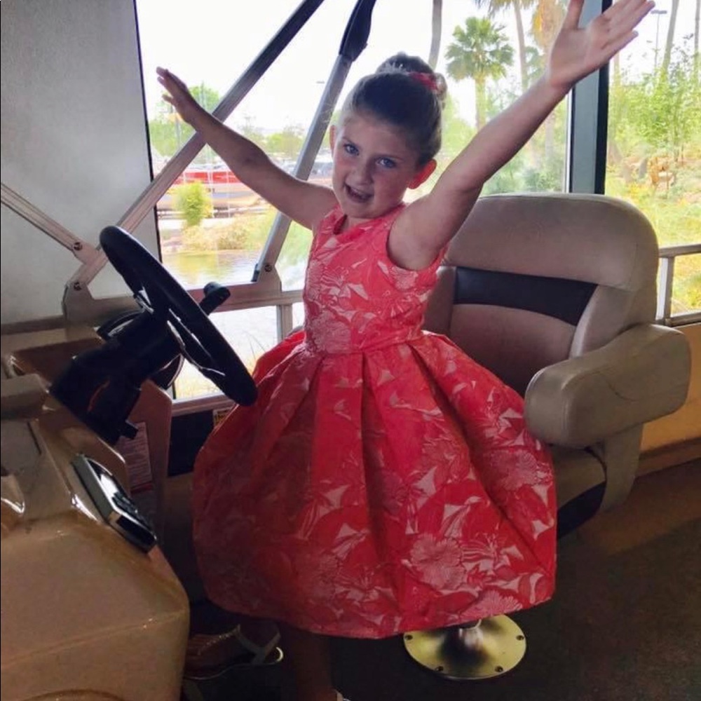 Chasing Fireflies Coral/Peachy Dress